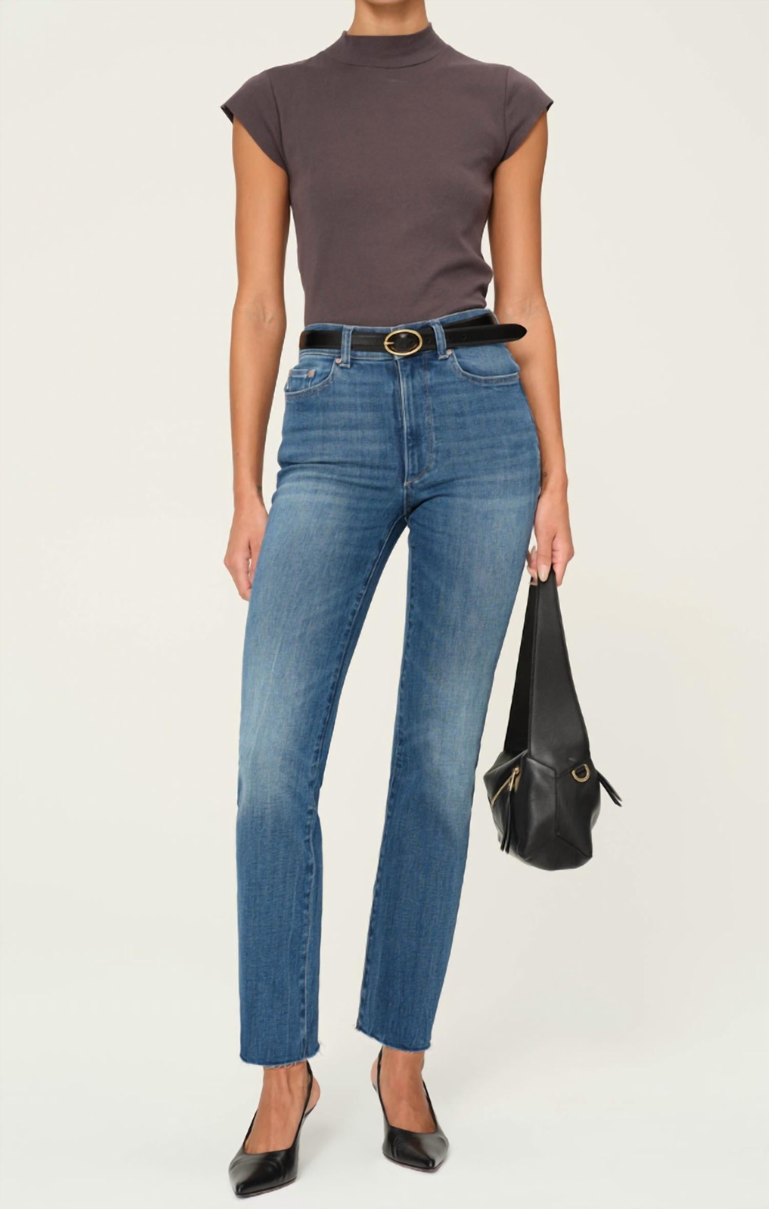 

Джинсы Halle Straight Leg Instasculpt в цвете Palm Springs Wash DL1961 - Women's, Palm Springs Wash