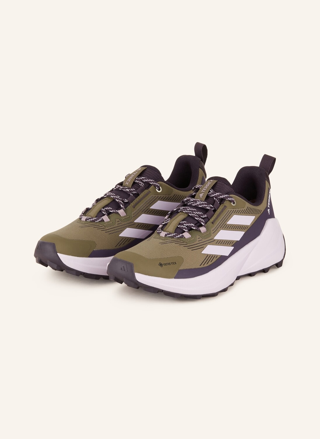 

Треккинговые ботинки terrex trailmarker 2 gtx adidas TERREX, цвет KHAKI/HELLLILA/DUNKELLILA