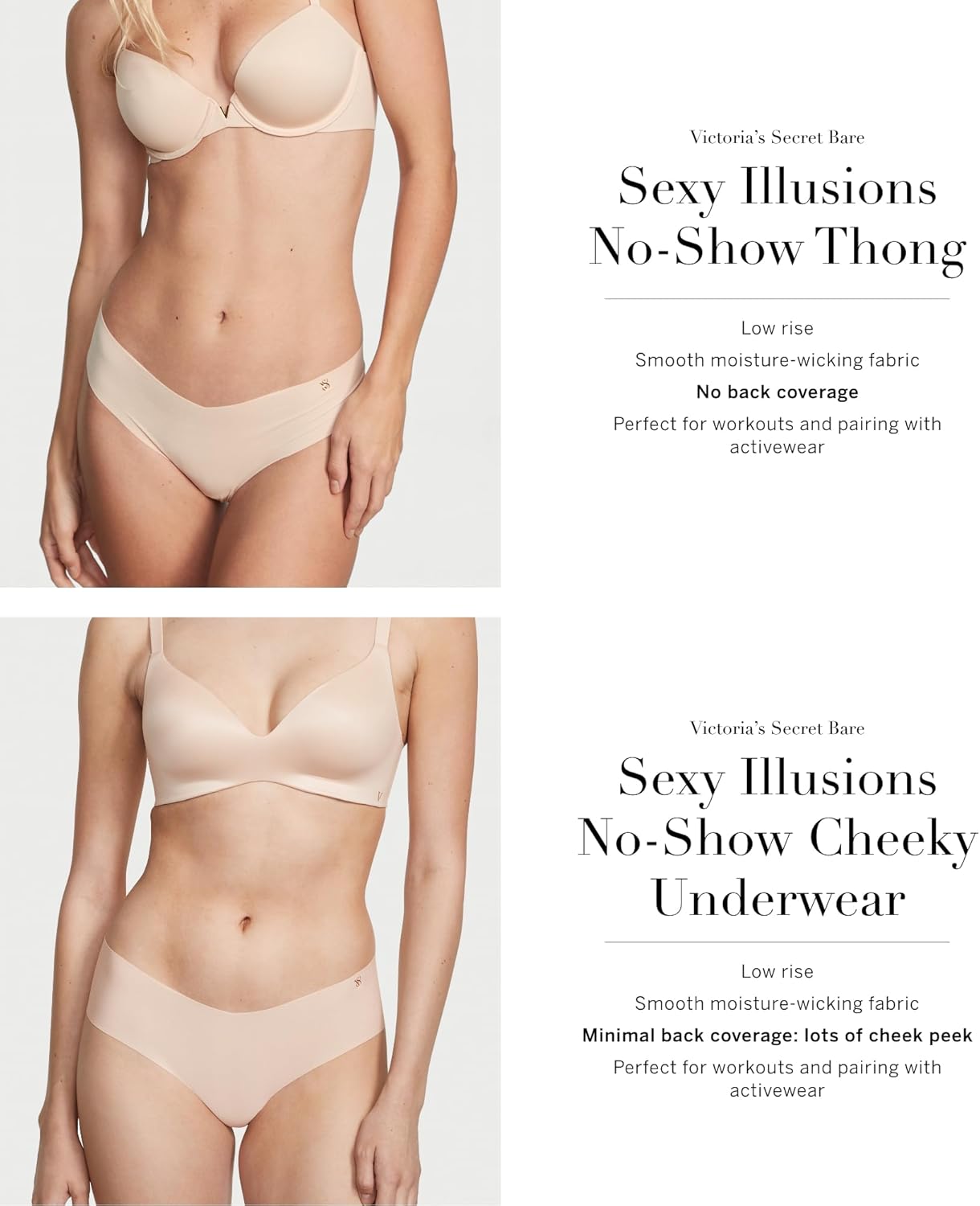 Женские трусики-слипы Victoria's Secret, минимальное покрытие (XS-XXL), Marzipan — фото 4