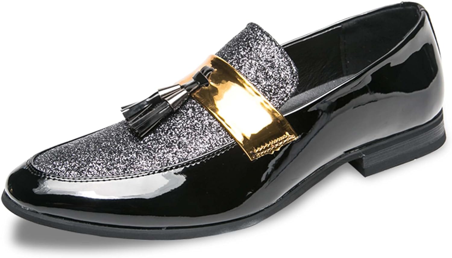 

Мужские слипоны Vtiao с блестками, заостренным носком и кожаными вставками, с бахромой, челси. Мужские формальные лоферы, подходят для повседневной носки, вечеринок, клубов, свиданий, официальных мероприятий и т.д, серебро