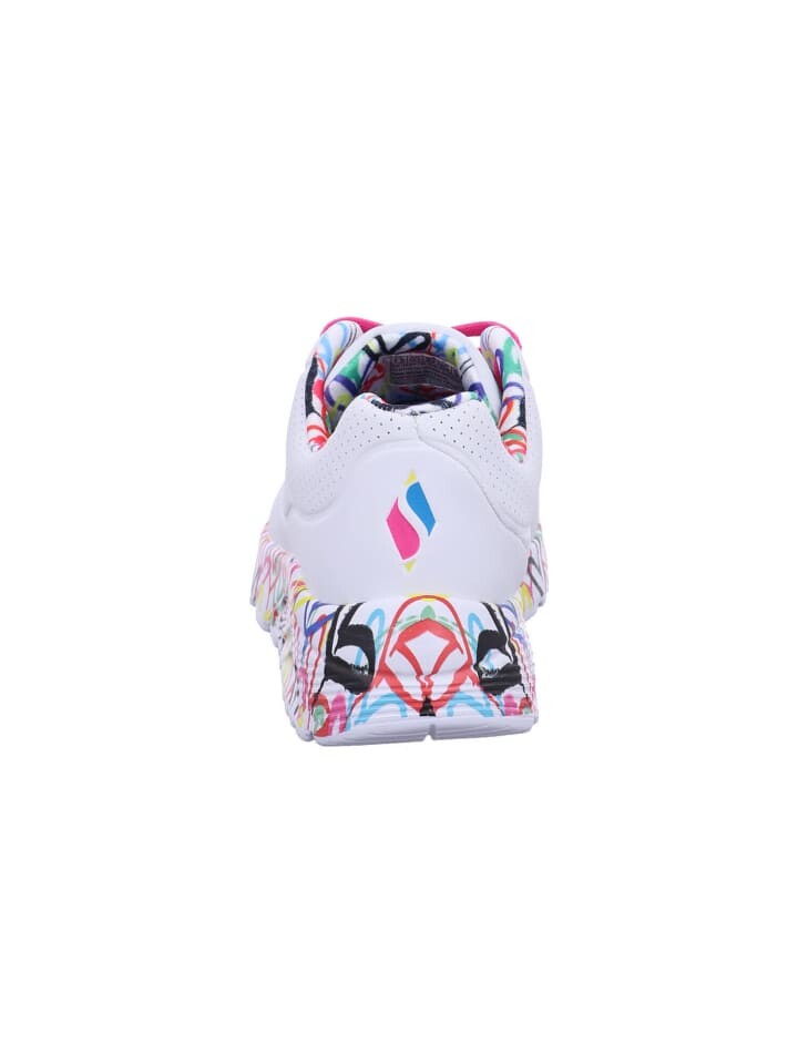 Кроссовки на шнуровке Skechers, цвет white/multi — фото 4