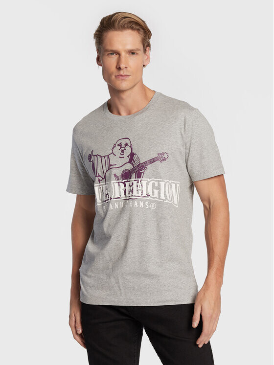 

Футболка стандартного кроя True Religion, серый
