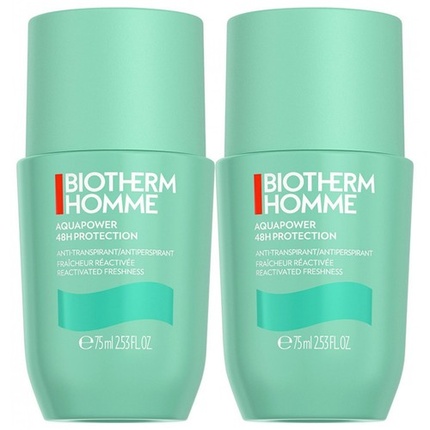 

Набор антиперспирантов Homme Aquapower Cooling Effect 48 ч. 2 флакона по 75 мл Biotherm