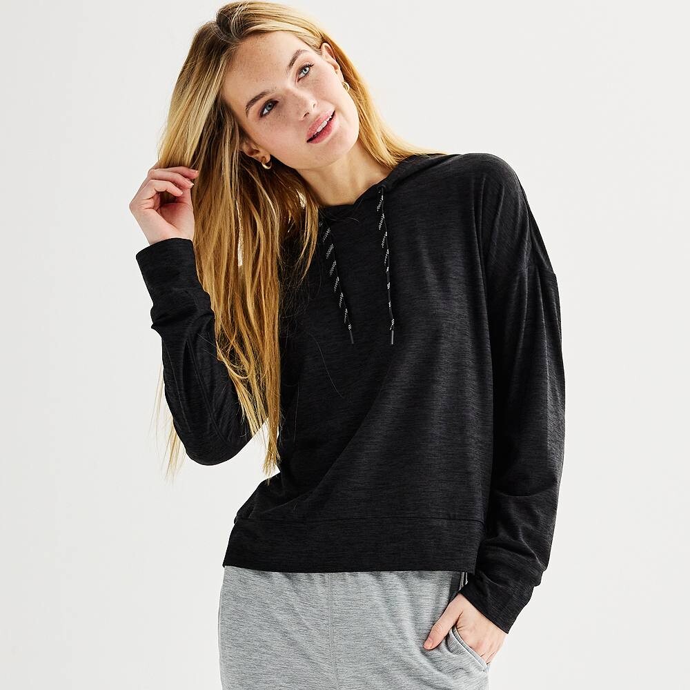 

Женская худи FLX Wander, цвет Black Heather Coal