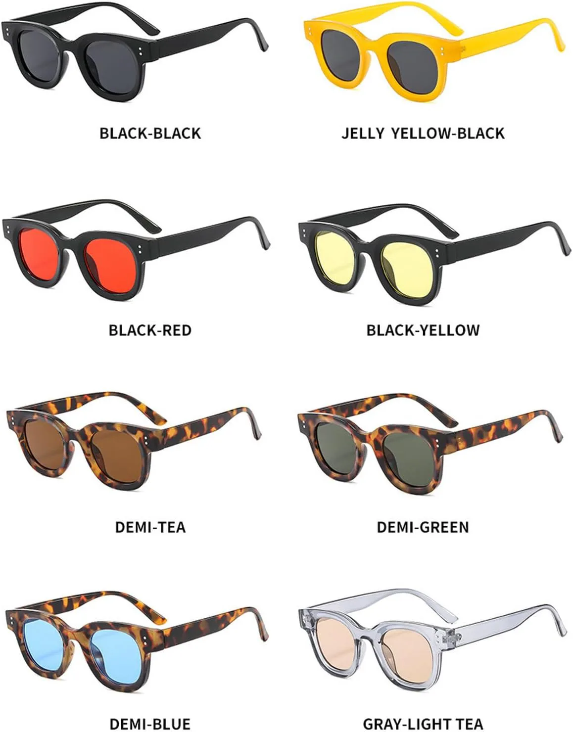 

Ретро-солнцезащитные очки овальной формы для женщин, милые, в стиле 90-х, маленькие квадратные, с защитой от УФ-излучения, модные очки в стиле Y2k mincl, Black Red