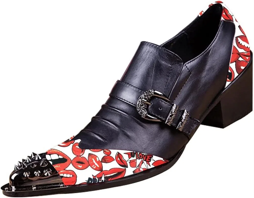 Лоферы с стальным носком, Monk Strap, Black
