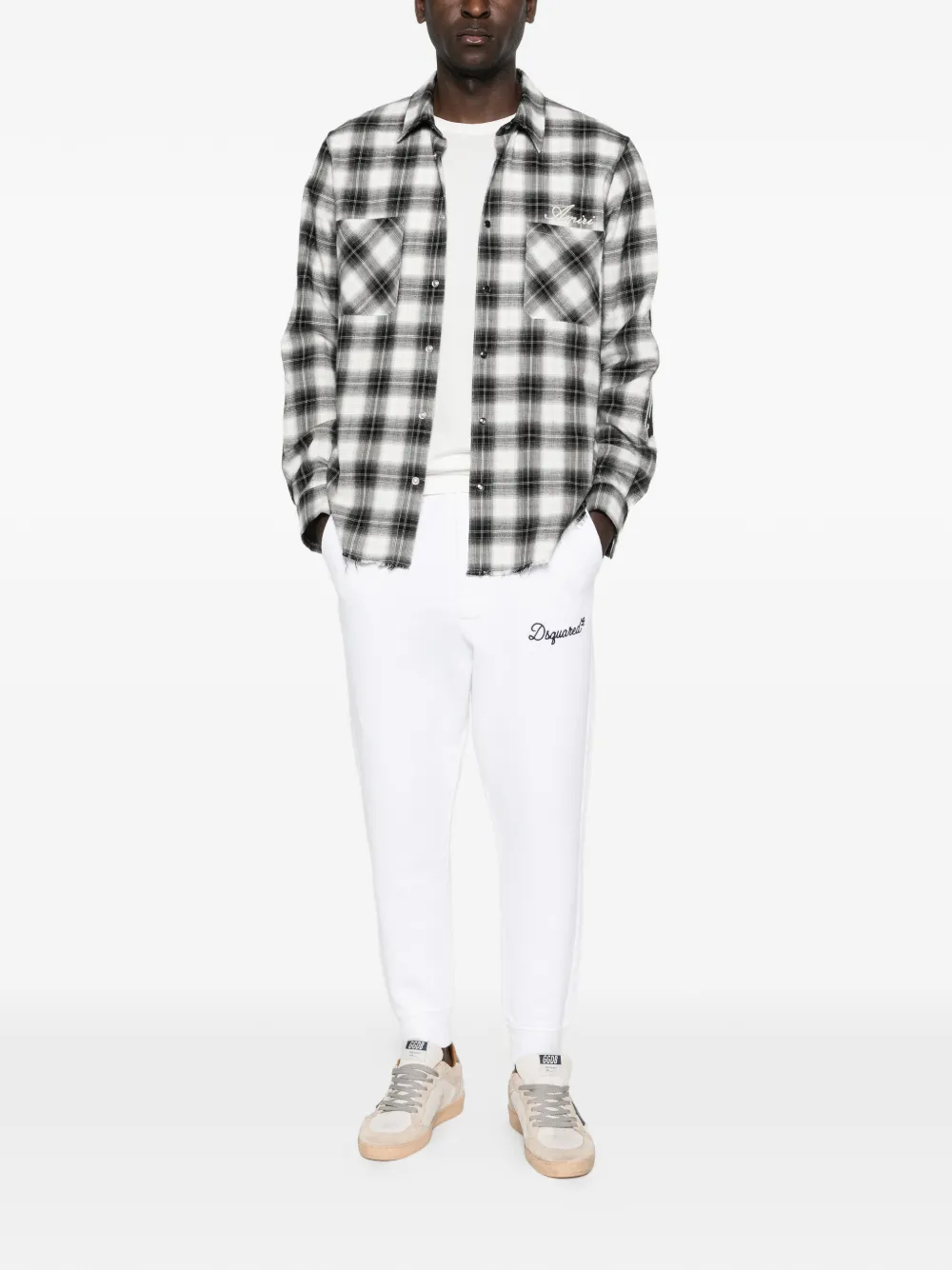 Спортивные брюки Relax Dean с логотипом Dsquared2, белый — фото 2