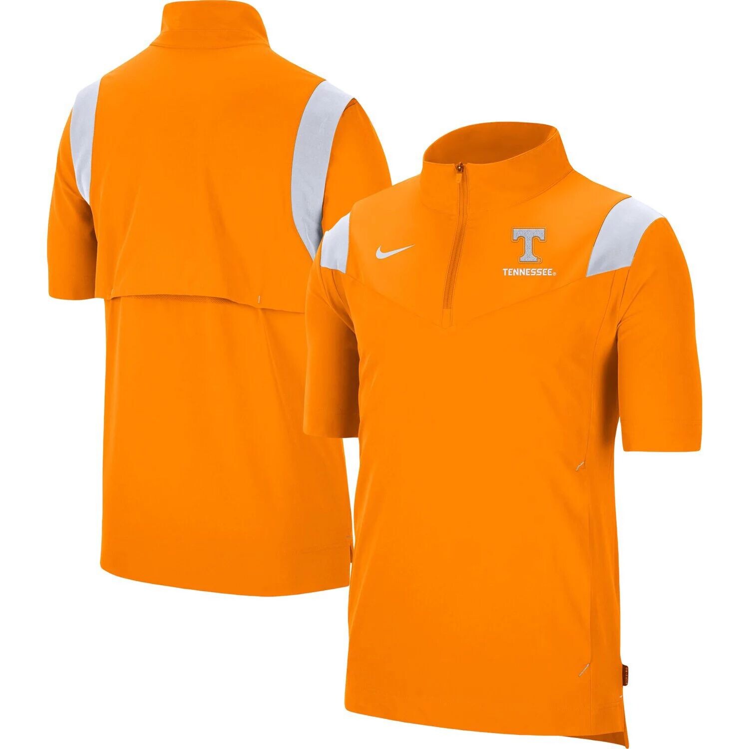 

Мужская оранжевая куртка Tennessee Volunteers Coach с коротким рукавом и молнией четверть Nike, Оранжевый, Мужская оранжевая куртка Tennessee Volunteers Coach с коротким рукавом и молнией четверть Nike