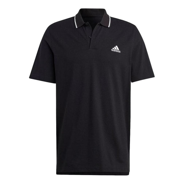 

Футболка adidas Essentials Small Logo Polo Shirt 'Black', черный