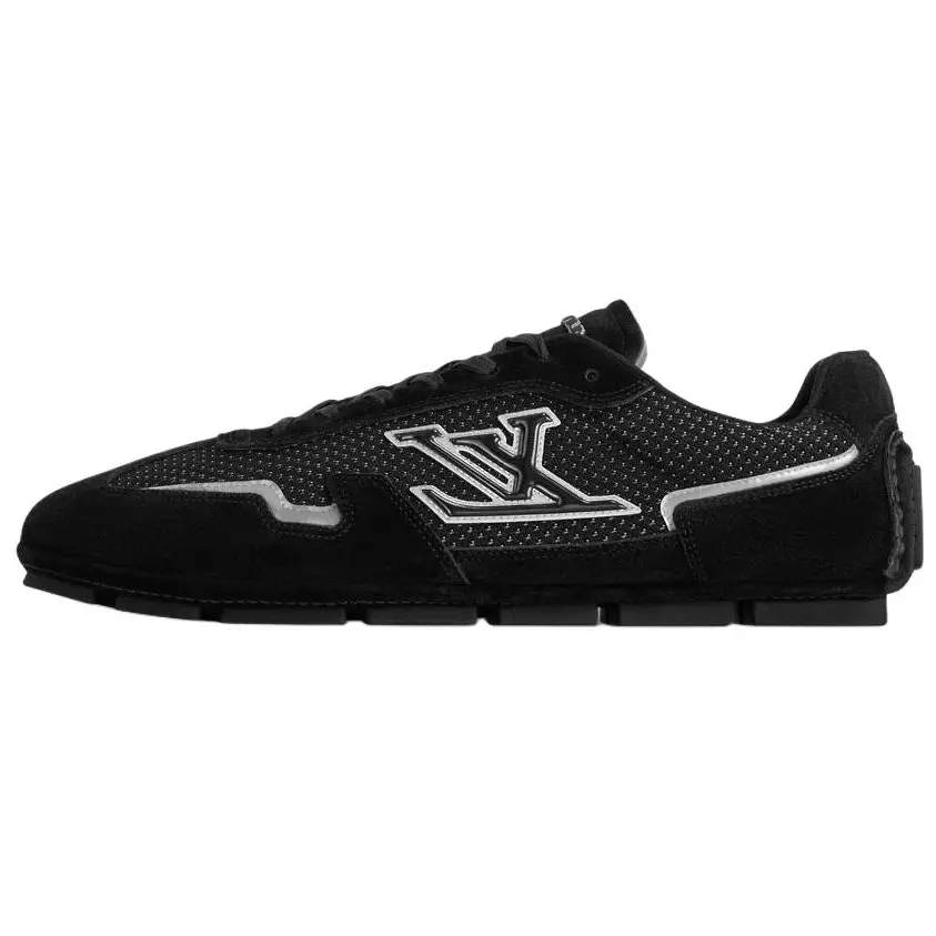 

Кроссовки Rally Low Top Thin Sole, повседневные мужские, черные LOUIS VUITTON, Original Shoe Box Included