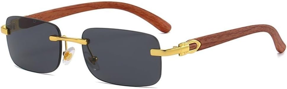 

Солнцезащитные очки без оправы для женщин и мужчин, для путешествий, вождения, с защитой от УФ-излучения UV400, для занятий спортом на открытом воздухе, бега и езды на велосипеде Generic, Black