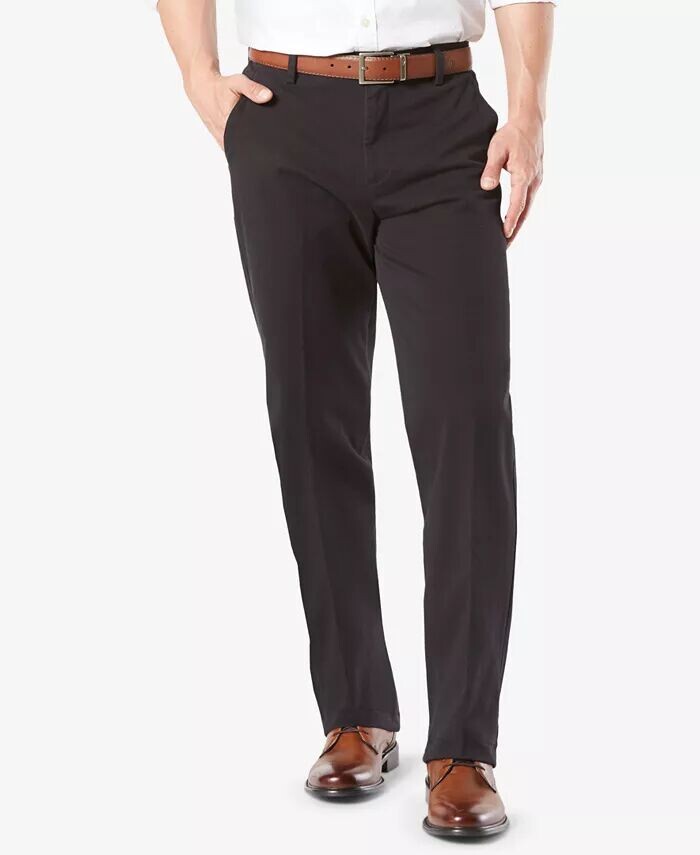 

Мужские брюки Workday Classic Fit Smart 360 Flex Stretch Khaki для высоких и крупных мужчин Dockers, черный