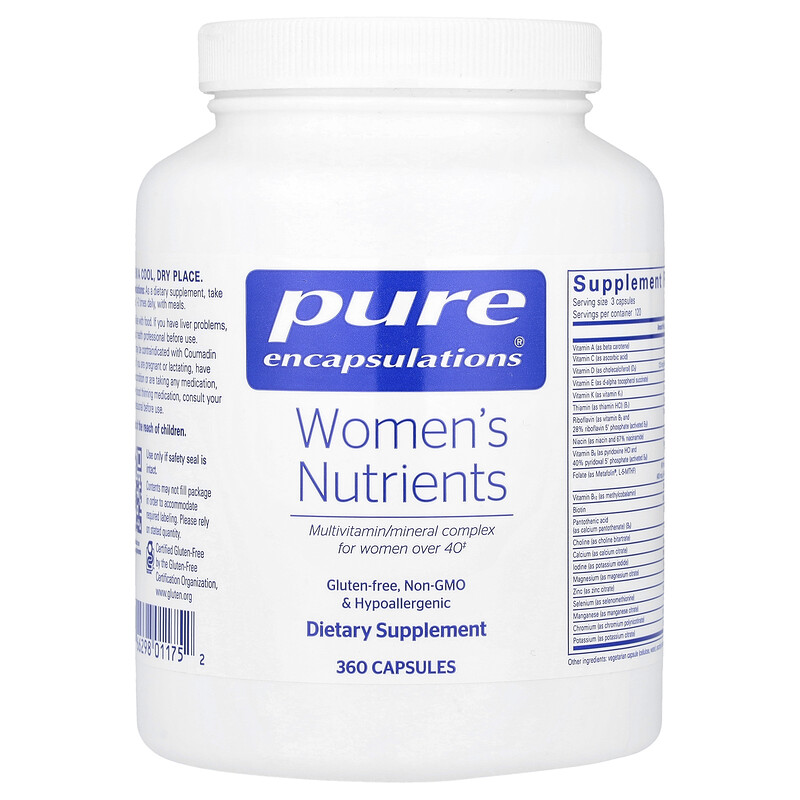 

Pure Encapsulations, Питательные вещества для женщин`` 360 капсул