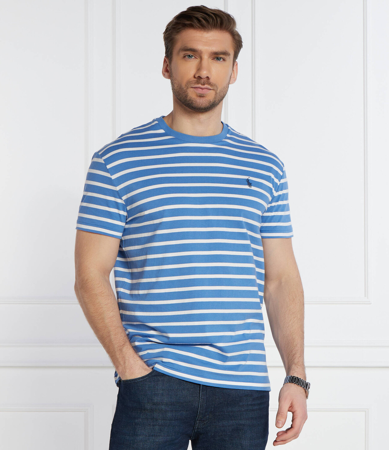 Футболка POLO RALPH LAUREN Casual fit, синий — фото 3