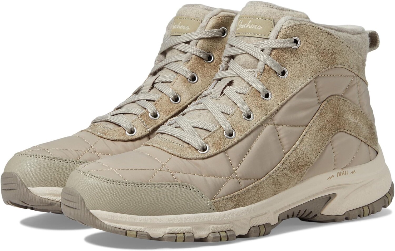

Ботинки на шнуровке Hillcrest - New Traveler SKECHERS, цвет Dark Taupe