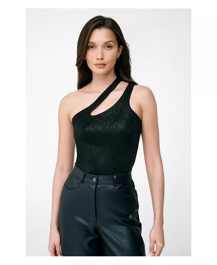 

Женский топ Siren Metallic Marcella, черный