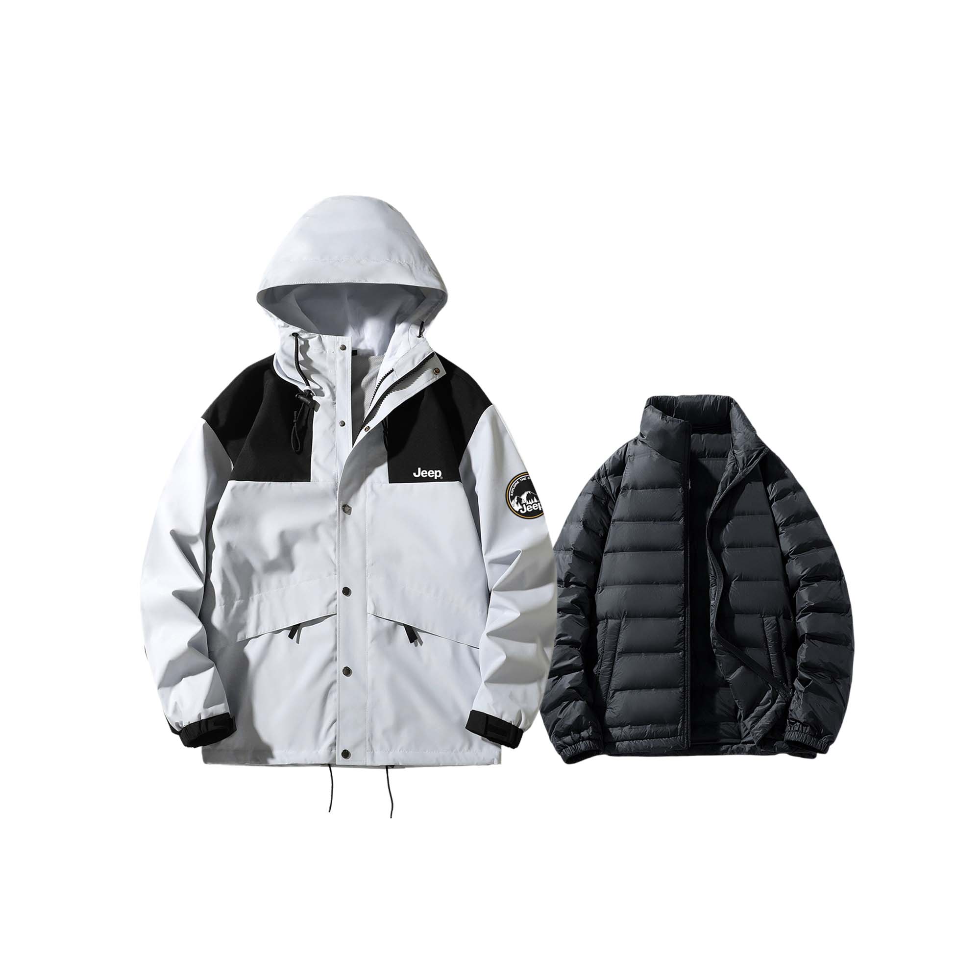 

Jeep Куртка Explorer 2.0 Унисекс, Light Gray (Includes Down Liner)