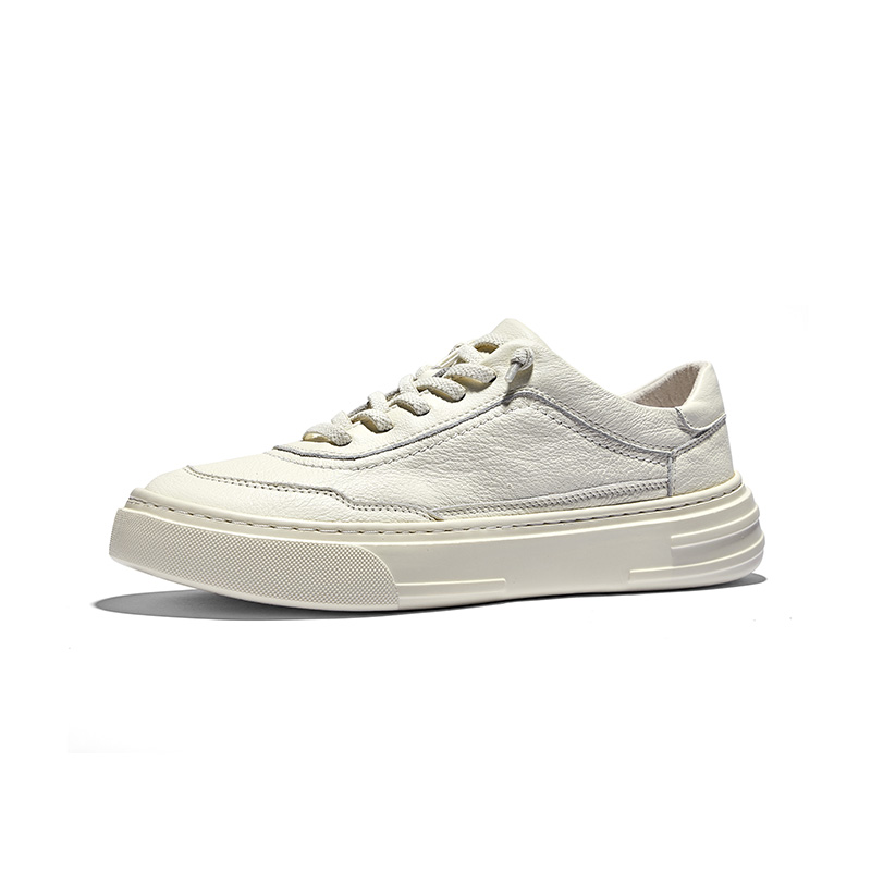 

QIQUDUCK Стильные скейтерские кроссовки мужские белые