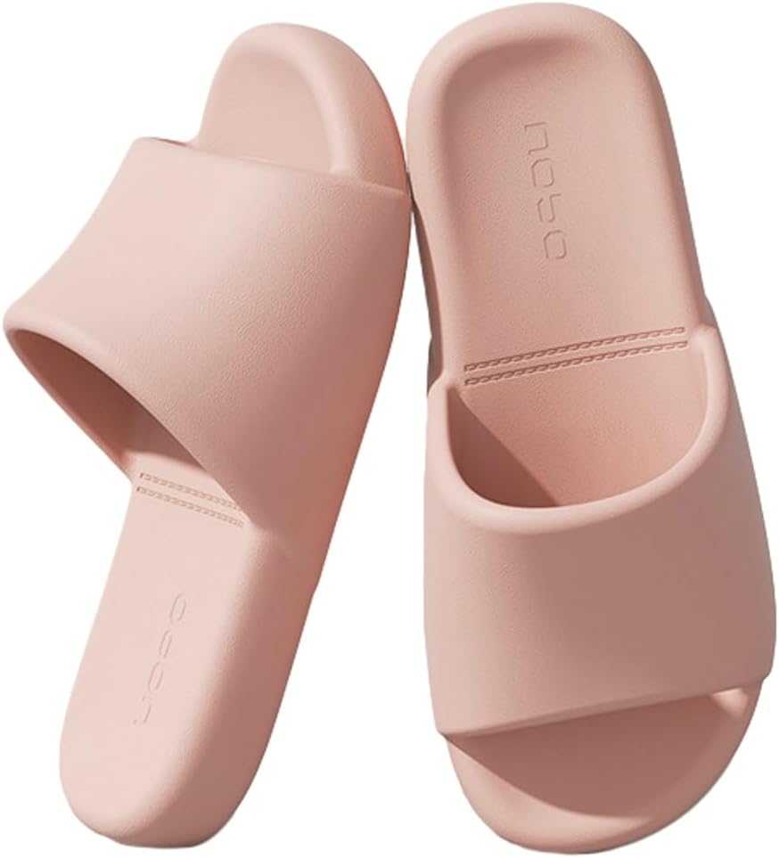 

Женские и мужские шлепанцы для душа Rungion, мягкая подошва, быстрое высыхание, домашние нескользящие сандалии, розовый