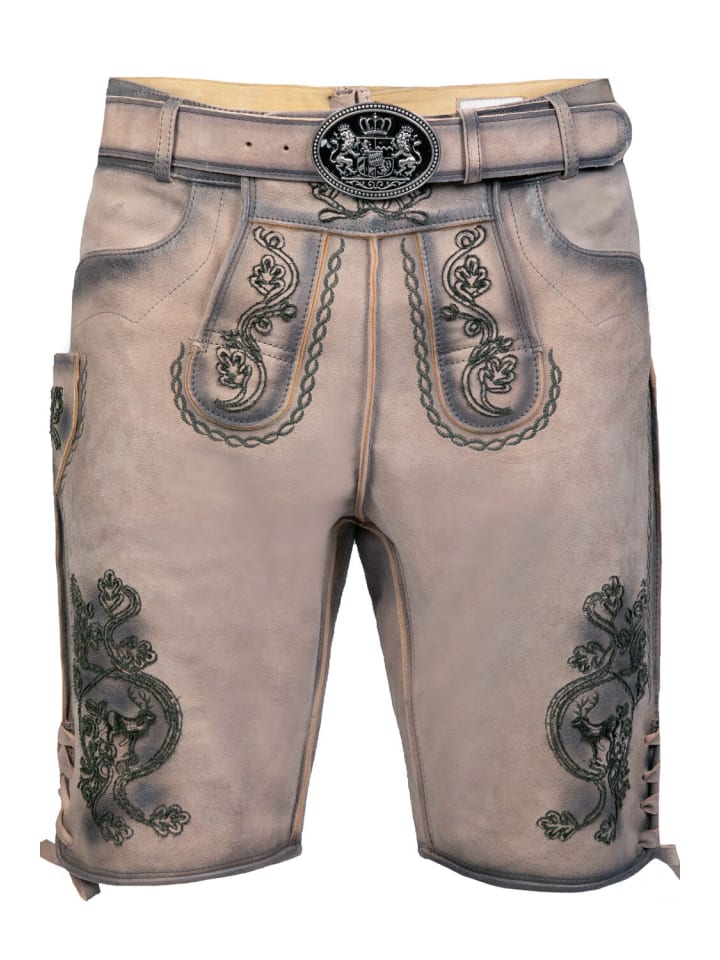 

Edelnice Короткие брюки из натуральной кожи дикого оленя Felix