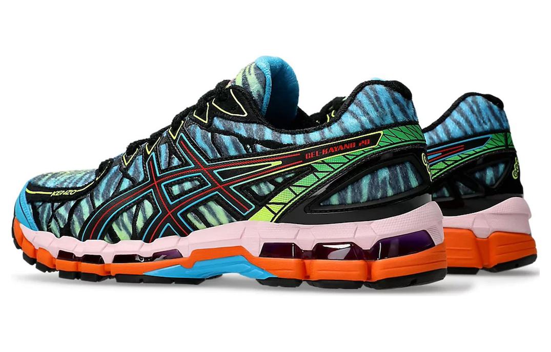 Gel Kayano 20 Kenzo Digital Aqua Asics, сине-красный — фото 3