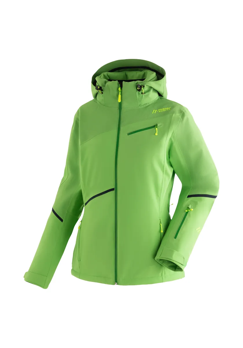 

Лыжная куртка Maier Sports "Fast Dynamic W", женская лыжная куртка для склонов и фрирайд-приключений, зеленый