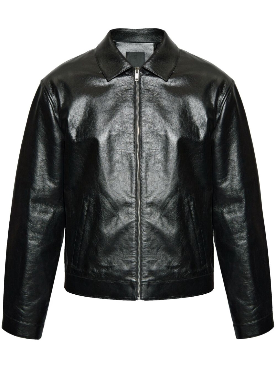 

Givenchy кожаная куртка на молнии, черный