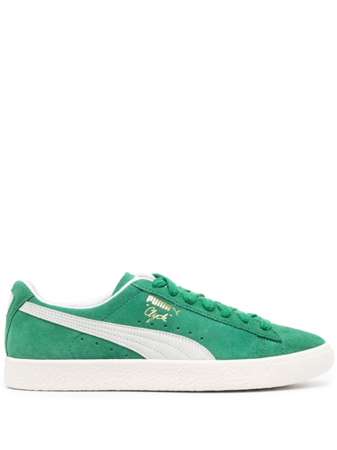 

PUMA кеды Clyde, зеленый
