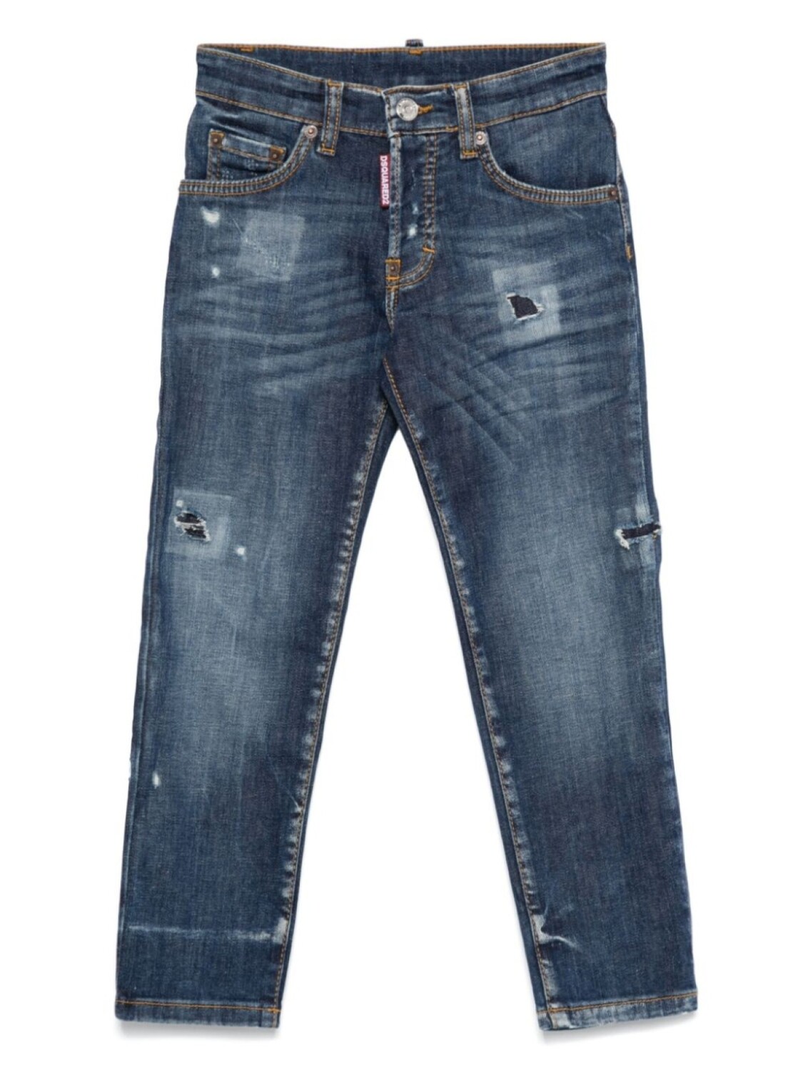 

Джинсы DSQUARED2 KIDS с потертостями, синий