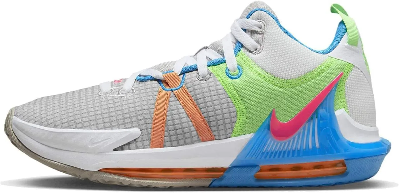 Мужские баскетбольные кроссовки Nike Lebron Witness 7, серый/розовый — фото 4