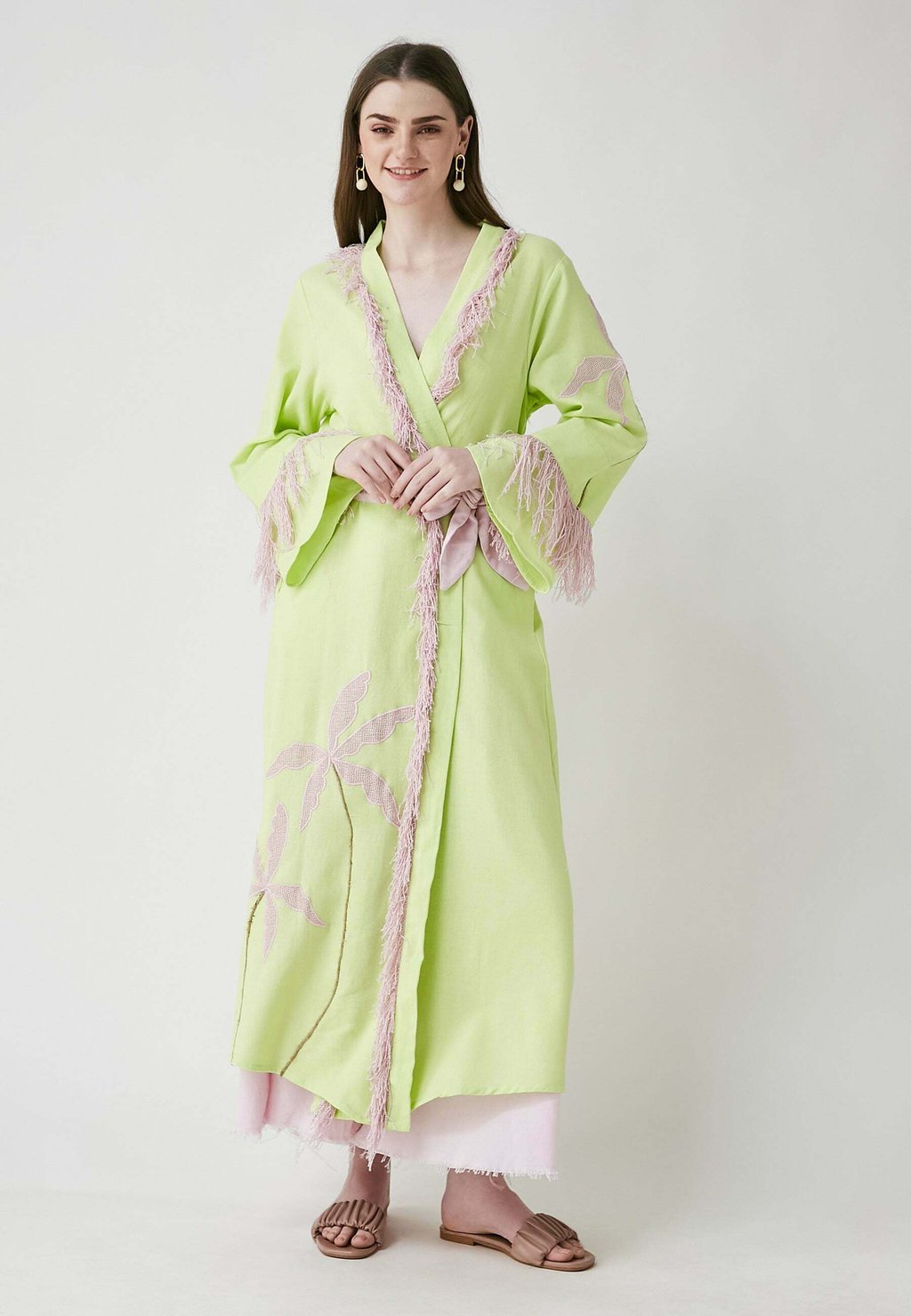

Легкая куртка HORIZON KIMONO Be Sunset, светло-зеленый