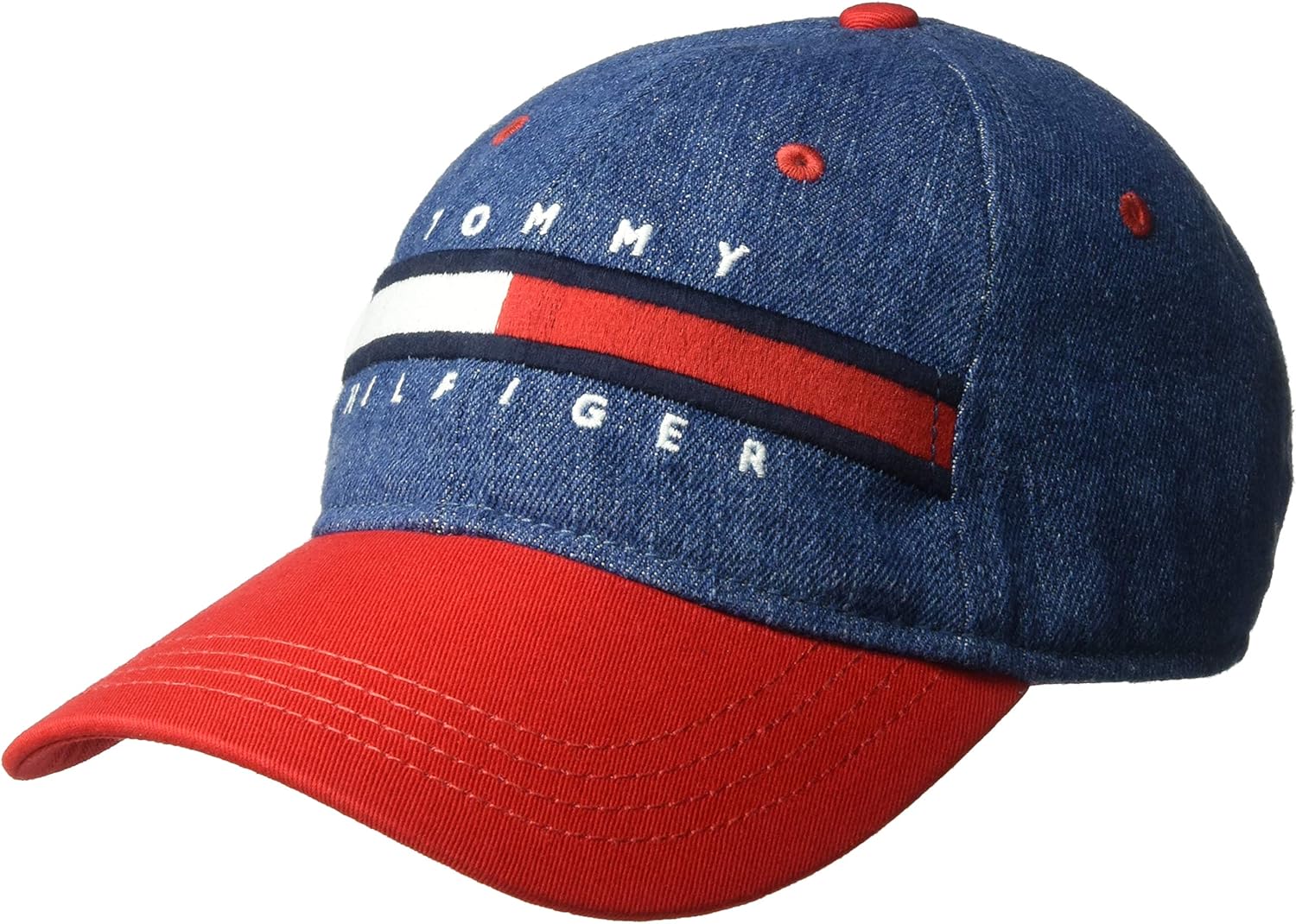 

Мужская бейсболка Tommy Hilfiger из хлопка Avery с регулируемой шириной, Denim/Racing Red, Красный, Мужская бейсболка Tommy Hilfiger из хлопка Avery с регулируемой шириной, Denim/Racing Red