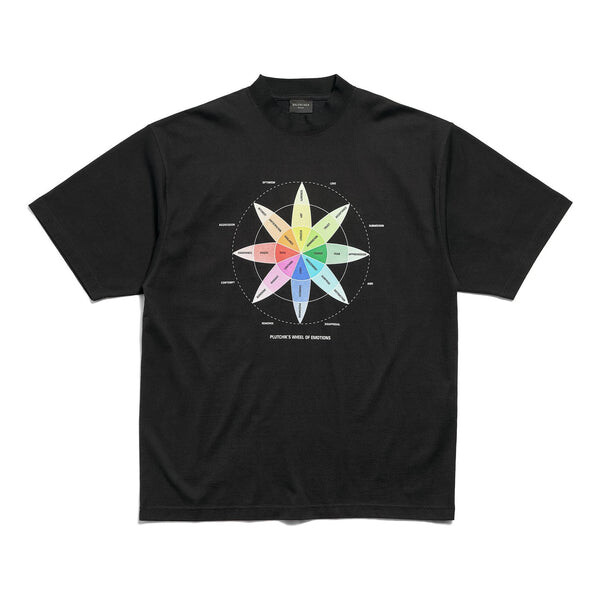 

Футболка how do you feel t-shirt medium fit 'black' Balenciaga, черный
