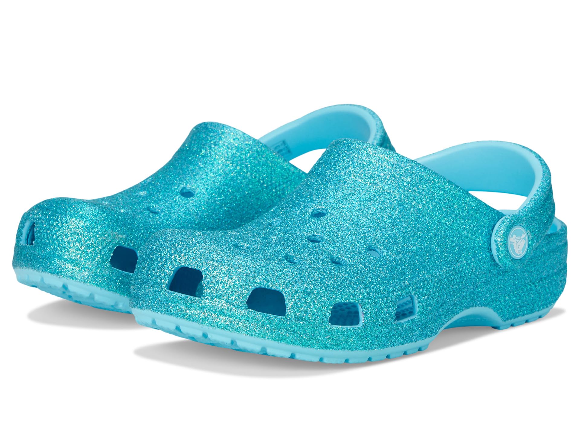 Туфли Crocs Kids Classic Glitter Clogs, цвет Tinted Glass