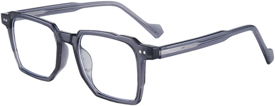 

Солнцезащитные очки в стиле ретро квадратной формы 2027 года для женщин, защита от УФ-излучения UV400, модные заклепки, мужские солнцезащитные очки сине-зеленого цвета MTZJH, Grey Clear