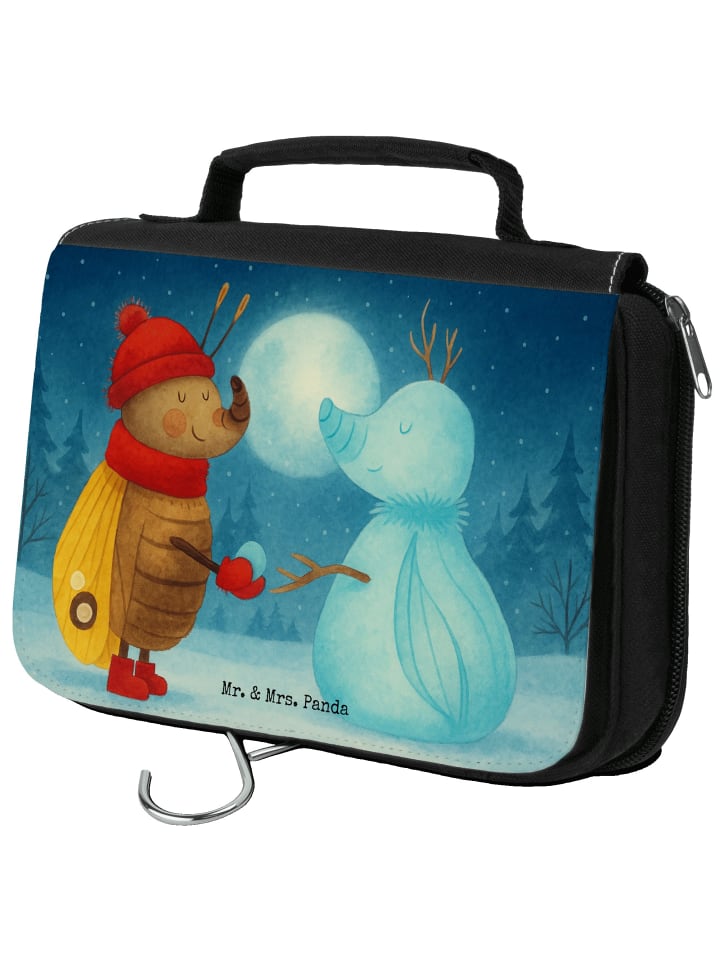 

Mr. & Mrs. Panda Косметичка, дизайн с мотыльком и снеговиком, без... белого цвета