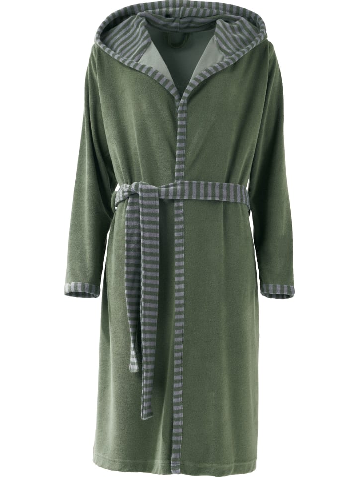 

Redbest Легкий махровый халат Tracy оливкового цвета