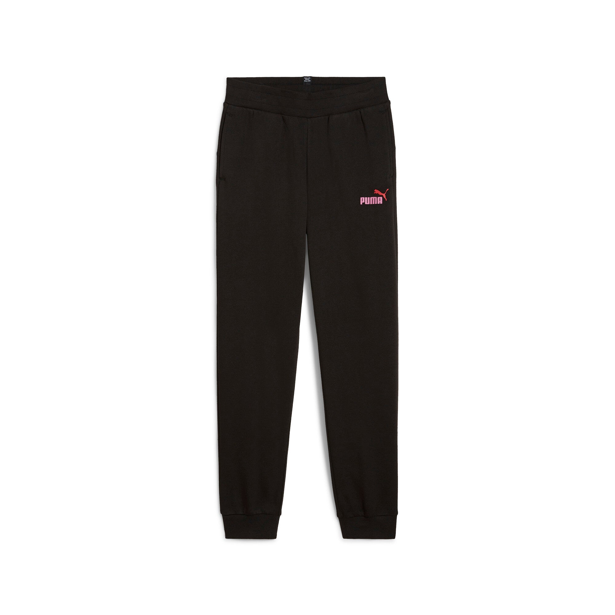 

Спортивные штаны ESS+ для девочек PUMA Big Kids с логотипом, черный