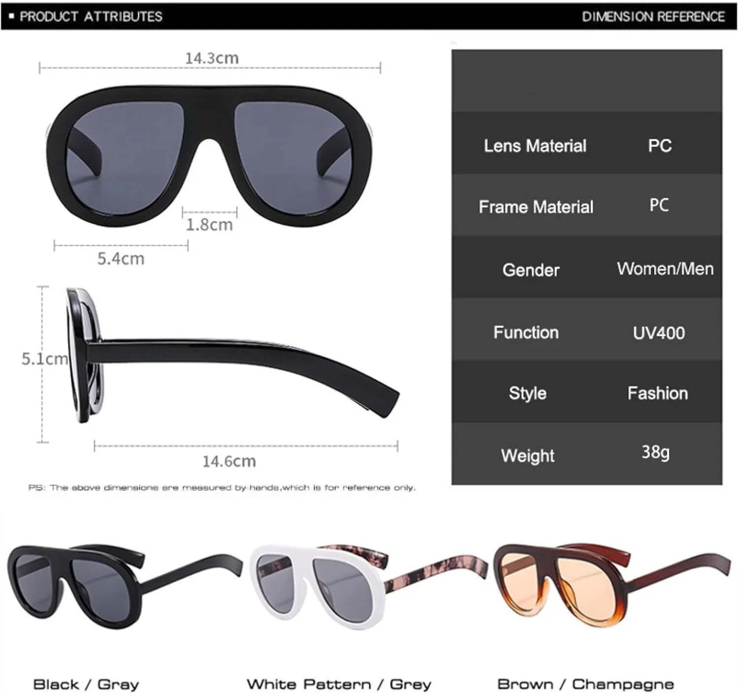 

Мужские модные солнцезащитные очки в стиле панк, двухцветные; женские градиентные солнцезащитные очки с защитой от УФ-излучения UV400 TVTBBVV, White Pattern Grey