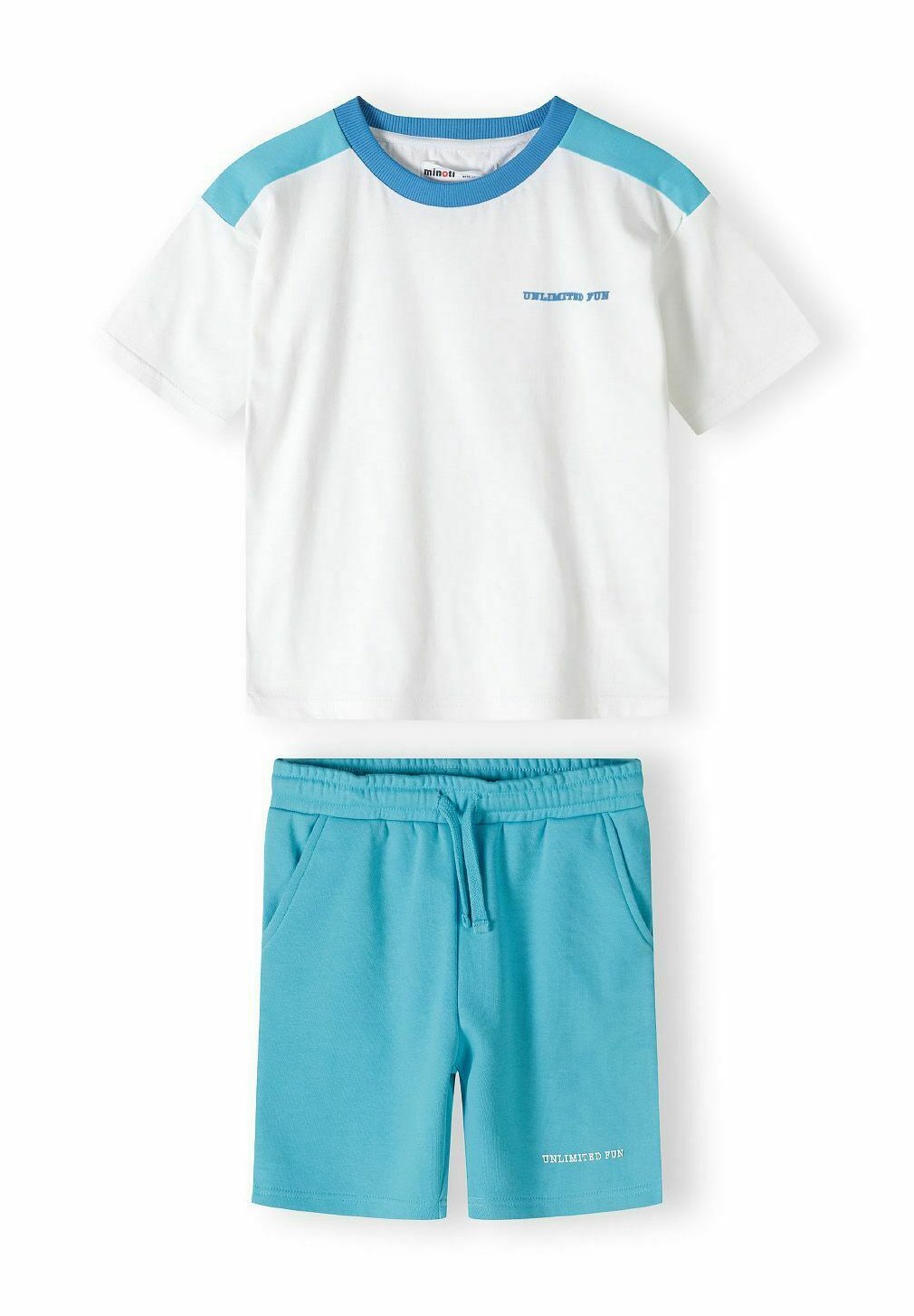 

Футболка с принтом SHORT SLEEVE SET MINOTI, синий