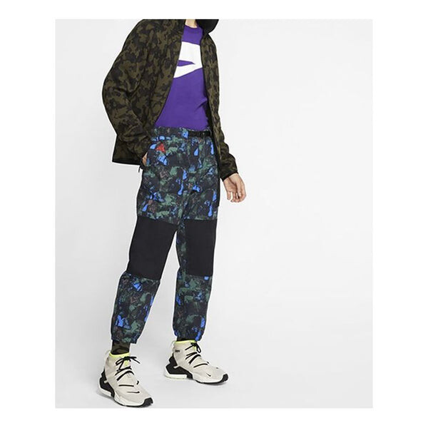 

Брюки acg trail camouflage big pocket cargo pants camouflage blue Nike, синий