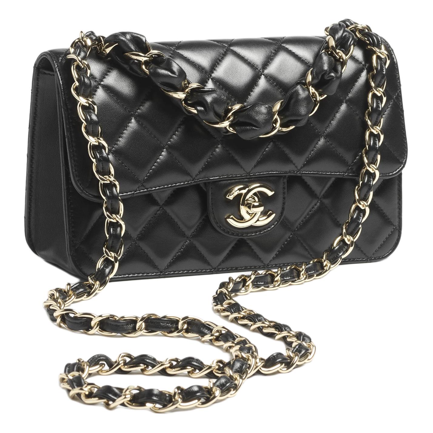 CHANEL Полированная кожаная сумка через плечо — фото 3