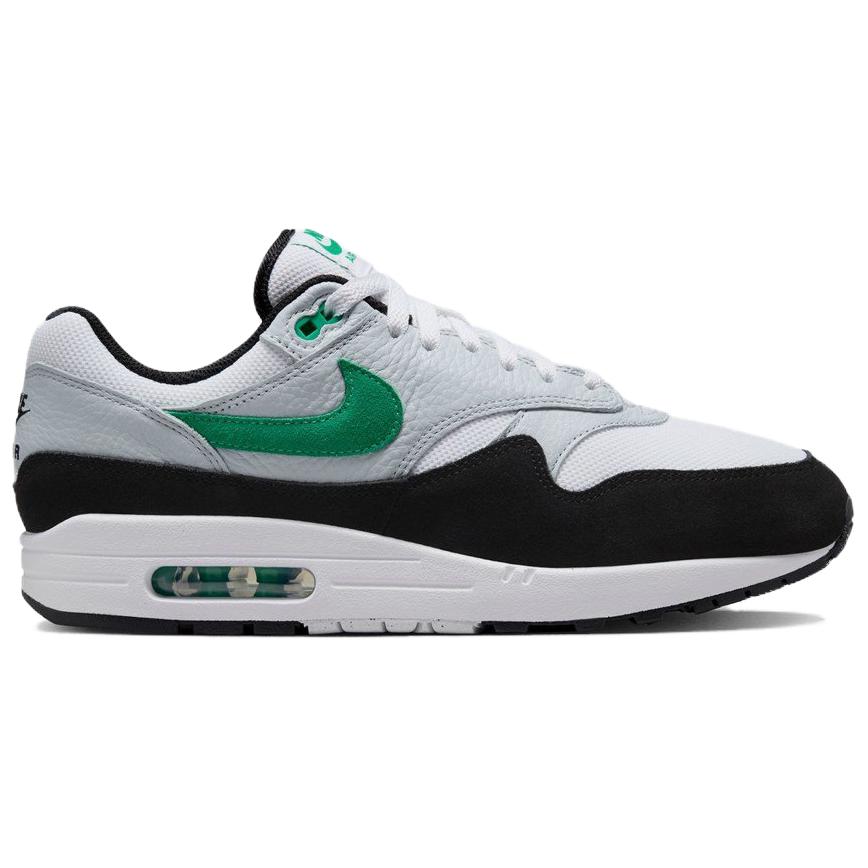 Nike Air Max 1 White Black Stadium Green — фото 3