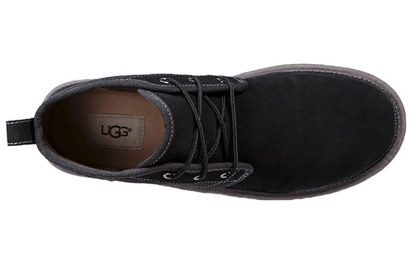Зимние ботинки мужские Ugg с круглым носком, черный — фото 4