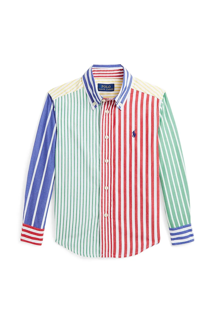 

Хлопковая рубашка для детей Polo Ralph Lauren, мультиколор