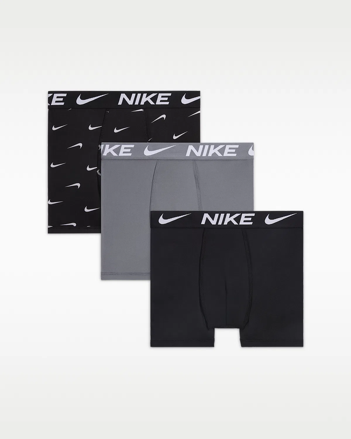Детские боксеры Dri-FIT Micro Print (3 шт.) Nike, Multi-Color/Grey