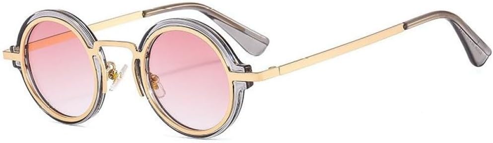 

Солнцезащитные очки в стиле ретро 2027, маленькие круглые, панк, для женщин и мужчин, винтажные солнцезащитные очки, модные модели, защита от ультрафиолета UV400 MTZJH, Tea