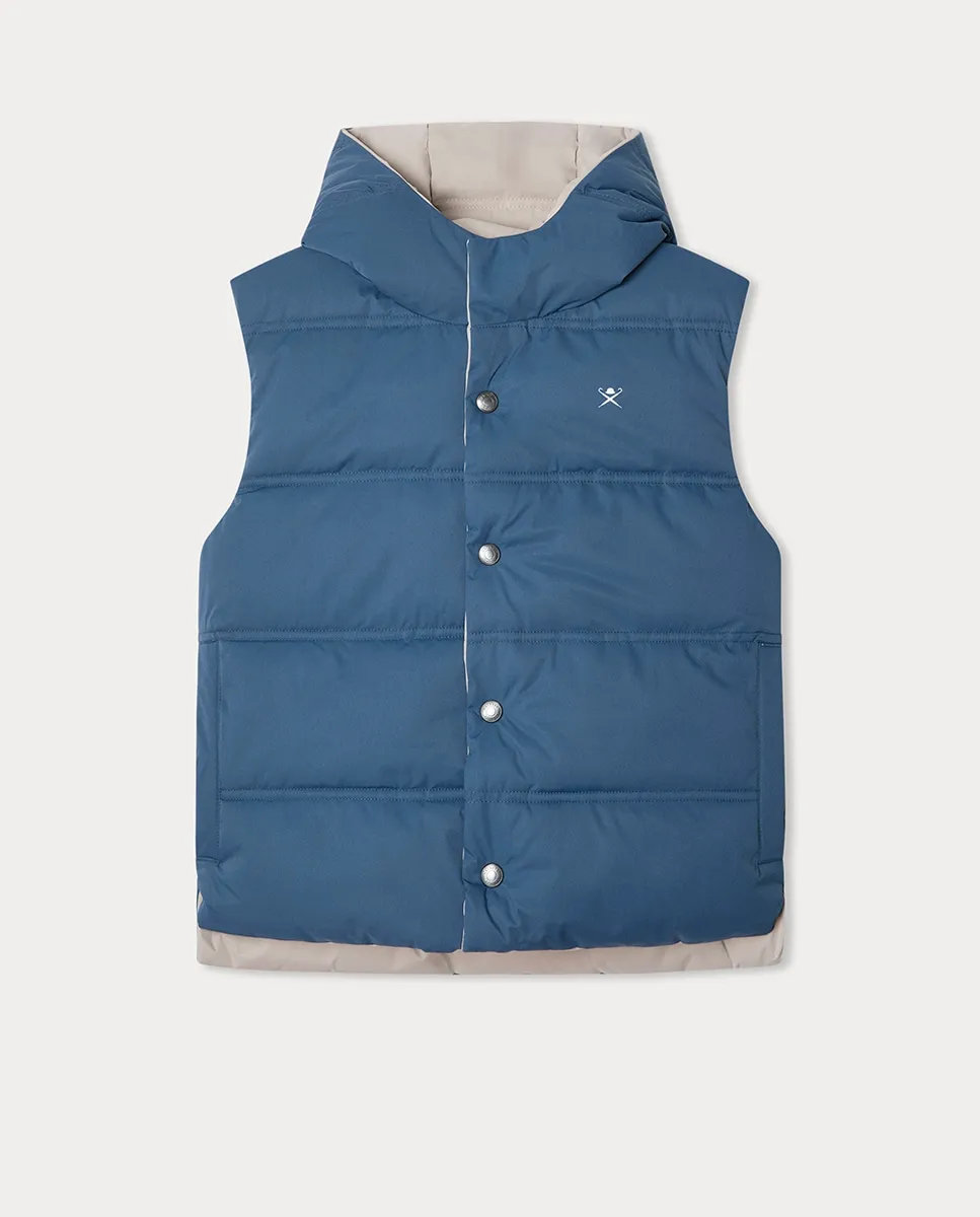 

Детский двусторонний жилет Hackett, индиго