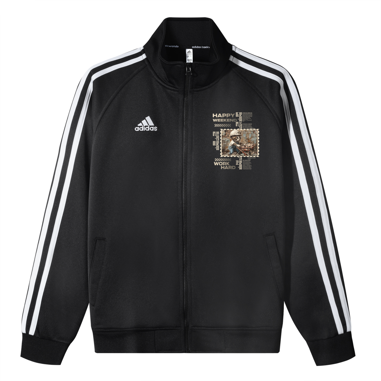 

Adidas Унисекс куртка 3-Stripes черная, Black