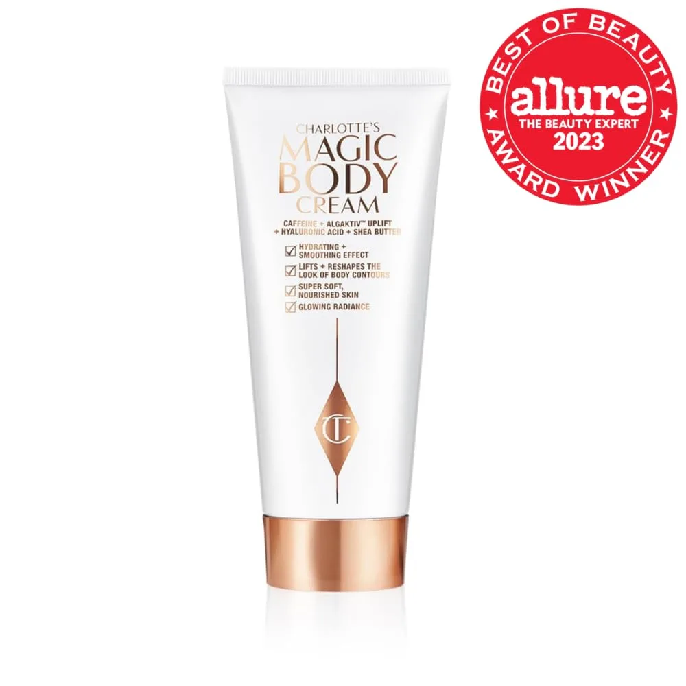 Крем для тела Charlotte Tilbury Magic Body Cream - подтягивающий крем для тела, обогащенный кофеином, гиалуроновой кислотой и маслом ши - питает, разглаживает и увлажняет кожу. 198 мл (1 шт.) — фото 2